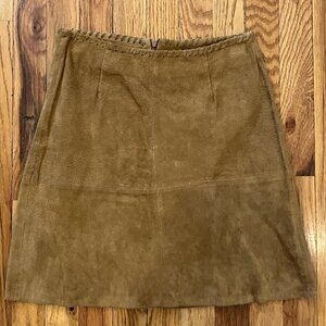 Camel Suede Zara Skirt
